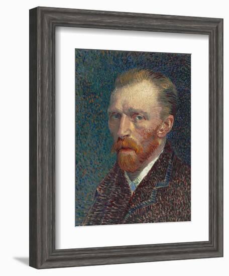 Self-Portrait, 1887 (Oil on Board)-Vincent van Gogh-Framed Giclee Print