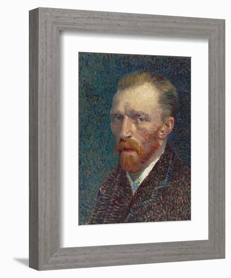 Self-Portrait, 1887 (Oil on Board)-Vincent van Gogh-Framed Giclee Print