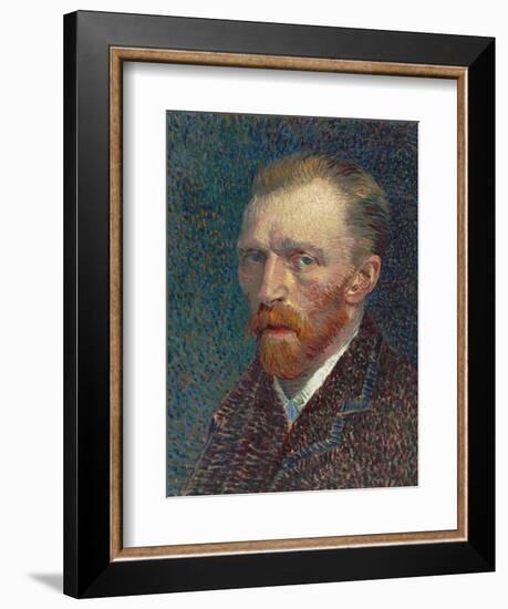 Self-Portrait, 1887 (Oil on Board)-Vincent van Gogh-Framed Giclee Print