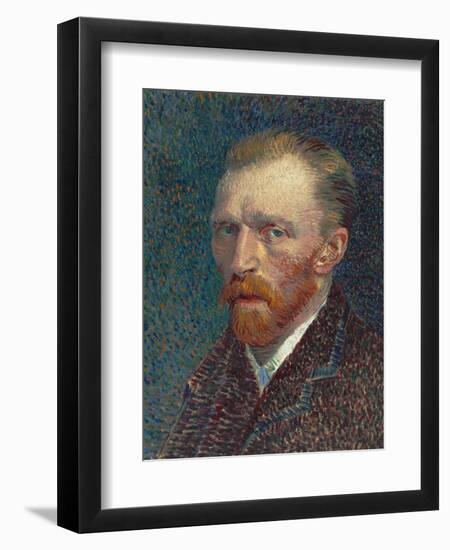 Self-Portrait, 1887 (Oil on Board)-Vincent van Gogh-Framed Giclee Print