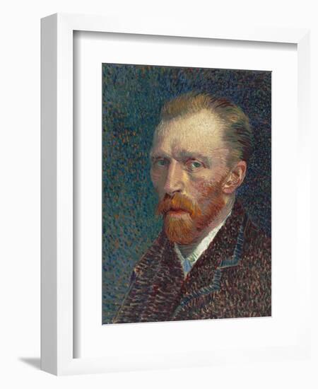 Self-Portrait, 1887 (Oil on Board)-Vincent van Gogh-Framed Giclee Print