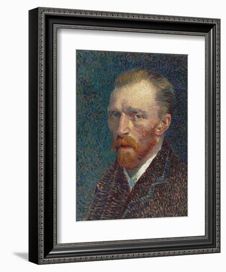 Self-Portrait, 1887 (Oil on Board)-Vincent van Gogh-Framed Giclee Print