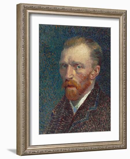 Self-Portrait, 1887 (Oil on Board)-Vincent van Gogh-Framed Giclee Print