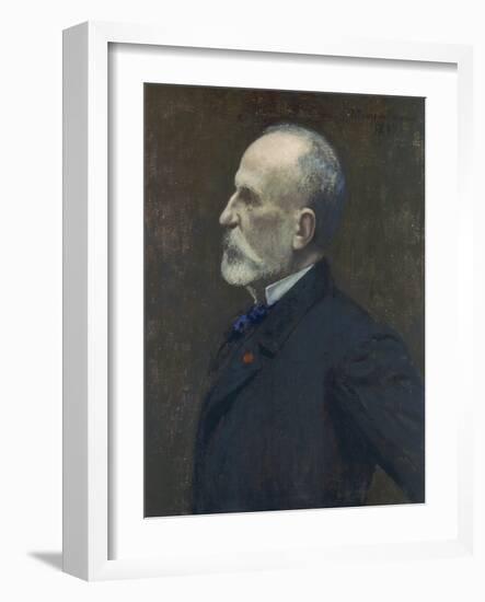 Self Portrait, 1887-Pierre Puvis de Chavannes-Framed Giclee Print