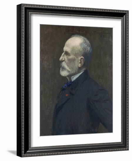 Self Portrait, 1887-Pierre Puvis de Chavannes-Framed Giclee Print