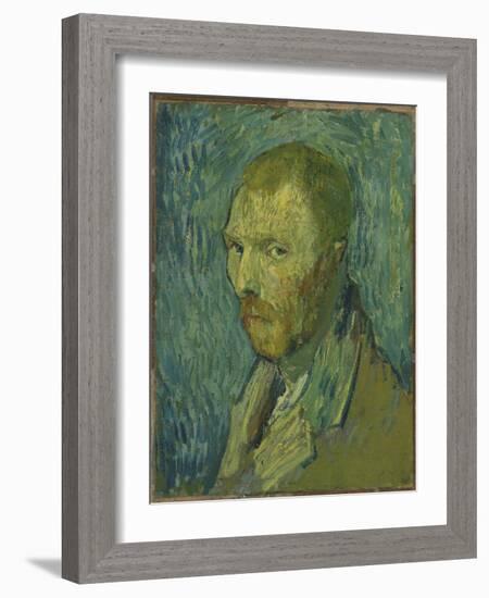 Self-Portrait, 1889 (Oil on Canvas)-Vincent van Gogh-Framed Giclee Print