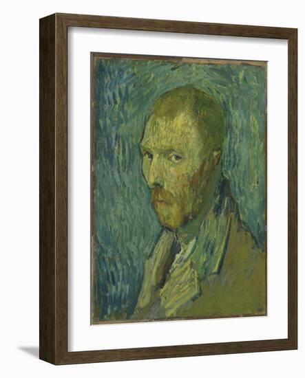 Self-Portrait, 1889 (Oil on Canvas)-Vincent van Gogh-Framed Giclee Print