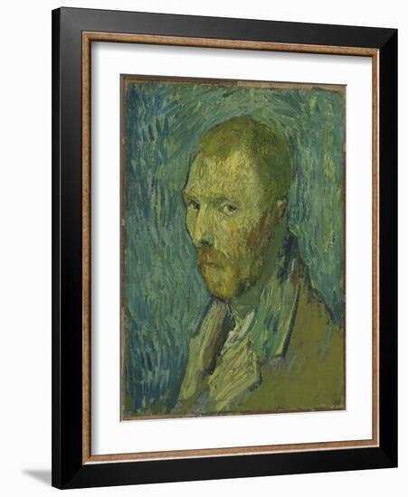 Self-Portrait, 1889 (Oil on Canvas)-Vincent van Gogh-Framed Giclee Print