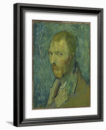 Self-Portrait, 1889 (Oil on Canvas)-Vincent van Gogh-Framed Giclee Print