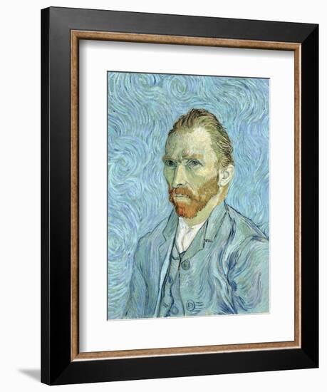 Self Portrait, 1889-Vincent van Gogh-Framed Premium Giclee Print