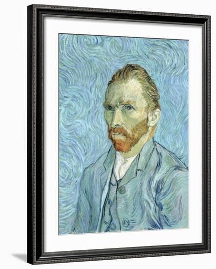 Self Portrait, 1889-Vincent van Gogh-Framed Giclee Print