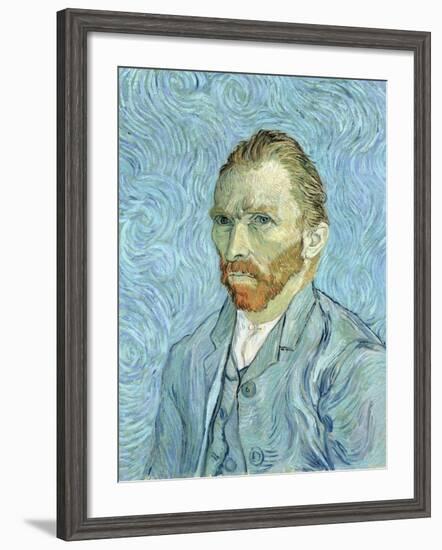 Self Portrait, 1889-Vincent van Gogh-Framed Giclee Print