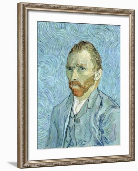 Self Portrait, 1889-Vincent van Gogh-Framed Giclee Print