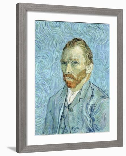 Self Portrait, 1889-Vincent van Gogh-Framed Giclee Print