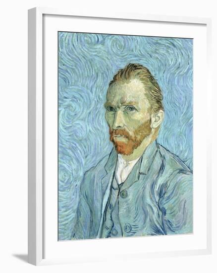 Self Portrait, 1889-Vincent van Gogh-Framed Giclee Print