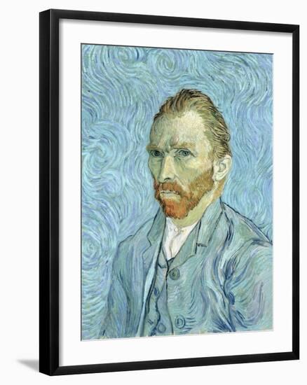 Self Portrait, 1889-Vincent van Gogh-Framed Giclee Print