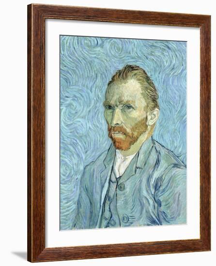 Self Portrait, 1889-Vincent van Gogh-Framed Giclee Print