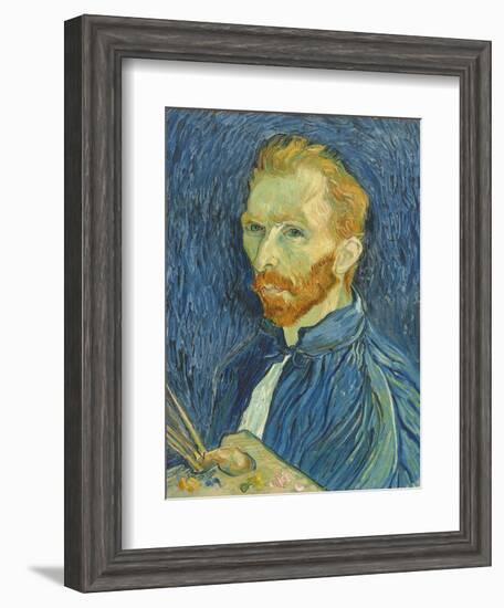 Self-Portrait, 1889-Vincent van Gogh-Framed Giclee Print