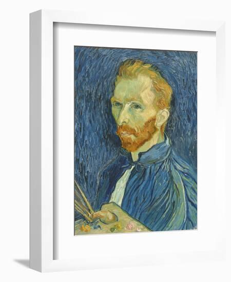 Self-Portrait, 1889-Vincent van Gogh-Framed Giclee Print
