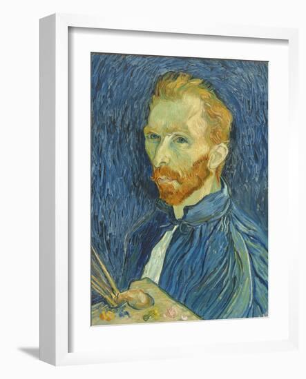 Self-Portrait, 1889-Vincent van Gogh-Framed Giclee Print