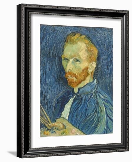 Self-Portrait, 1889-Vincent van Gogh-Framed Giclee Print