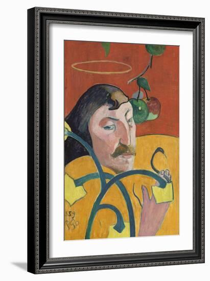 Self-Portrait, 1889-Paul Gauguin-Framed Giclee Print