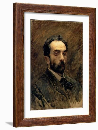 Self Portrait, 1890s-Isaak Ilyich Levitan-Framed Giclee Print