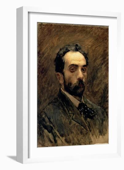 Self Portrait, 1890s-Isaak Ilyich Levitan-Framed Giclee Print