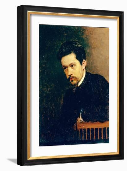 Self-Portrait, 1895-Nikolai Alexandrovich Yaroshenko-Framed Giclee Print