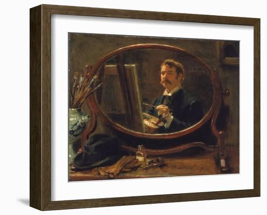 Self Portrait, 1895-Ralph Hedley-Framed Giclee Print