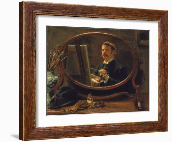 Self Portrait, 1895-Ralph Hedley-Framed Giclee Print