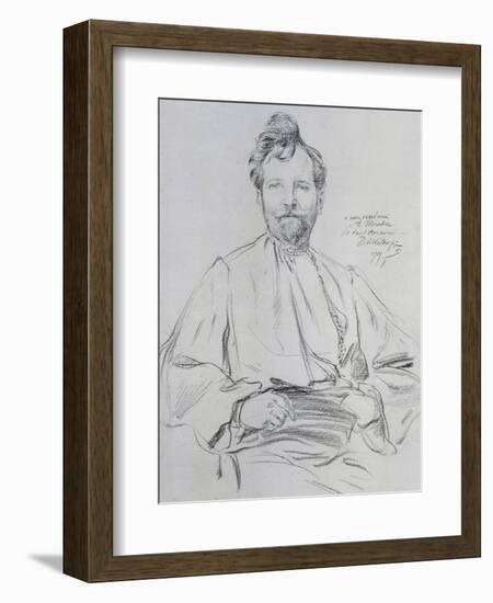 Self Portrait, 1899-Alphonse Mucha-Framed Giclee Print