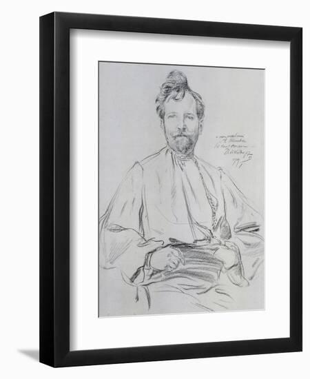 Self Portrait, 1899-Alphonse Mucha-Framed Giclee Print