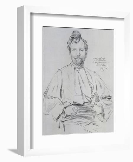 Self Portrait, 1899-Alphonse Mucha-Framed Giclee Print