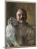 Self Portrait, 1902 (W/C & Pastel Chalk on Paper)-Antonio Mancini-Mounted Giclee Print