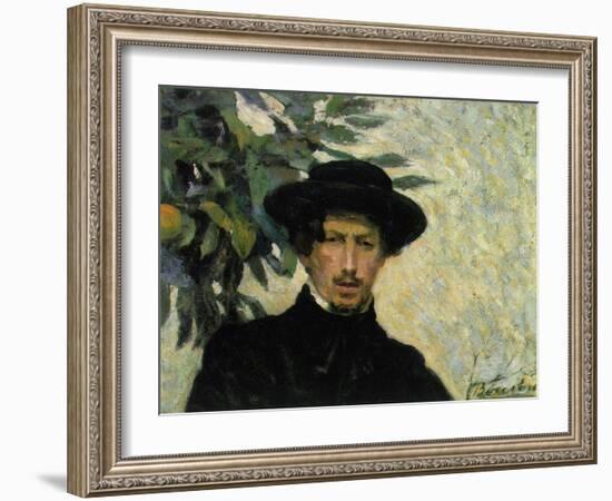 Self-Portrait, 1905-Umberto Boccioni-Framed Giclee Print