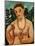 Self portrait 1906, Semi-nude with amber necklace-Paula Modersohn-Becker-Mounted Giclee Print