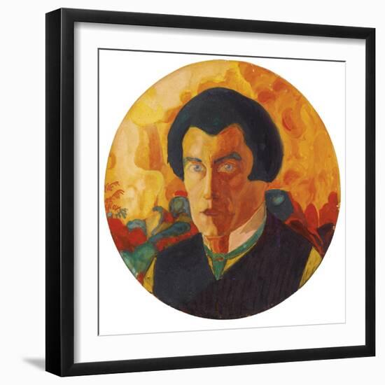 Self-Portrait 1908-1910 - Peinture De Kasimir Severinovich Malevitch (Malevich, Malevic) (1878-1935-Kazimir Severinovich Malevich-Framed Giclee Print