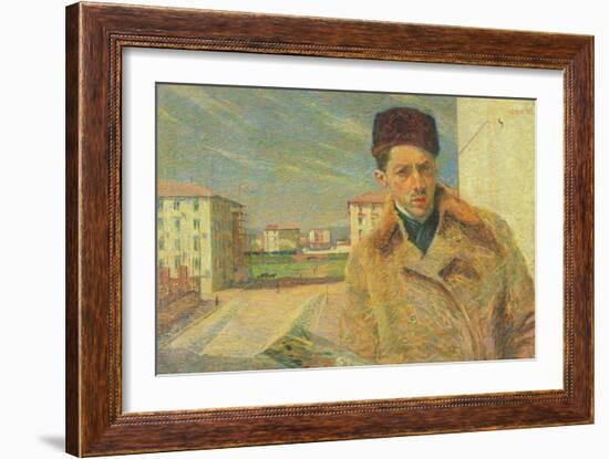 Self Portrait, 1908-Umberto Boccioni-Framed Giclee Print