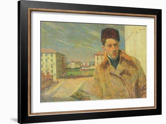 Self Portrait, 1908-Umberto Boccioni-Framed Giclee Print