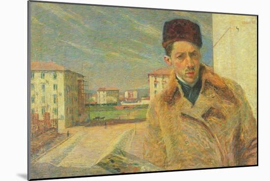 Self Portrait, 1908-Umberto Boccioni-Mounted Giclee Print