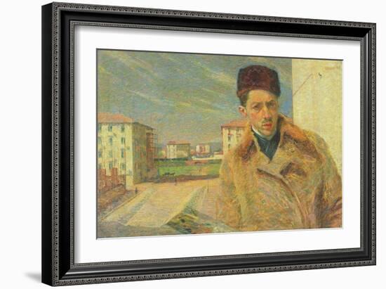 Self Portrait, 1908-Umberto Boccioni-Framed Giclee Print