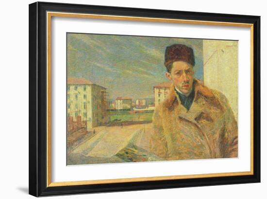 Self Portrait, 1908-Umberto Boccioni-Framed Giclee Print