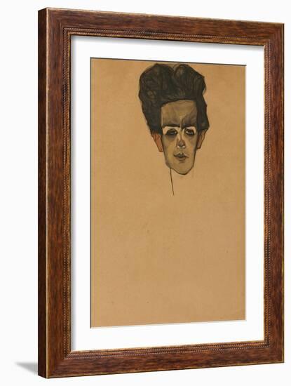 Self Portrait, 1910-Egon Schiele-Framed Giclee Print