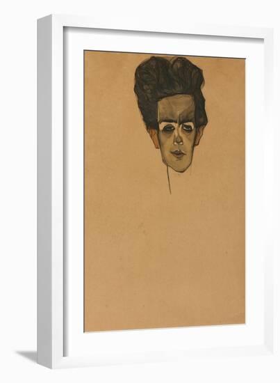 Self Portrait, 1910-Egon Schiele-Framed Giclee Print