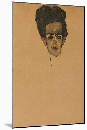Self Portrait, 1910-Egon Schiele-Mounted Giclee Print