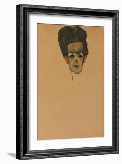 Self Portrait, 1910-Egon Schiele-Framed Giclee Print