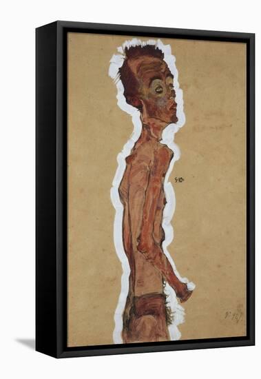 Self-Portrait, 1910-Egon Schiele-Framed Premier Image Canvas