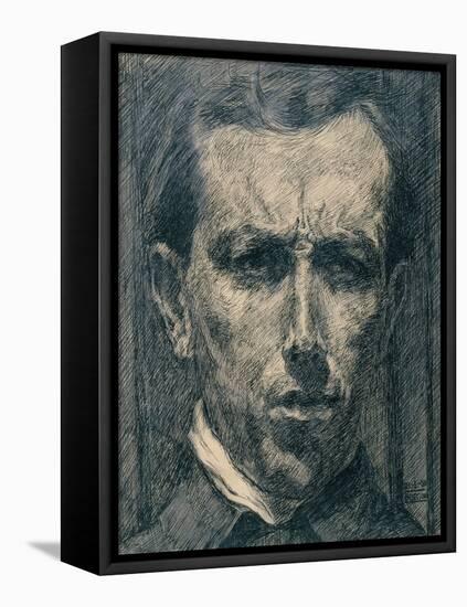 Self-Portrait, 1910-Umberto Boccioni-Framed Premier Image Canvas