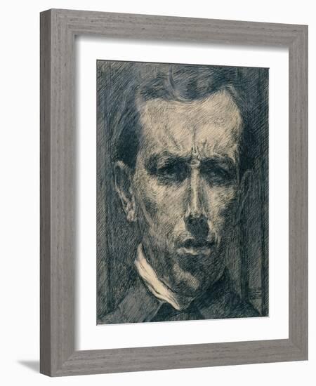 Self-Portrait, 1910-Umberto Boccioni-Framed Giclee Print